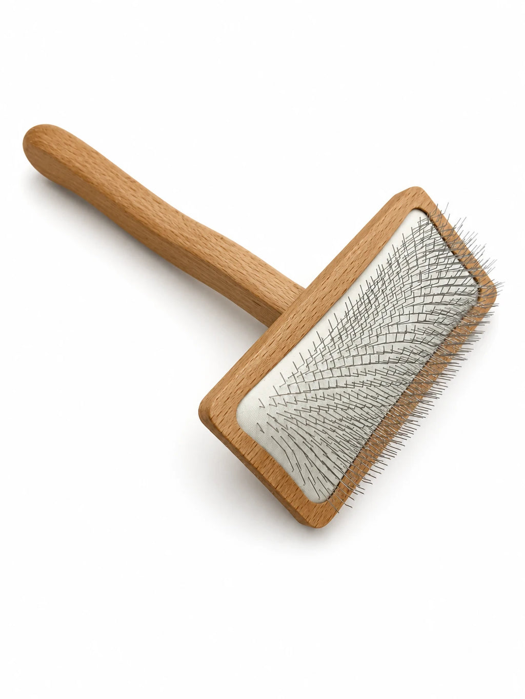 Large Slicker Brush with Metal Pins – Front View