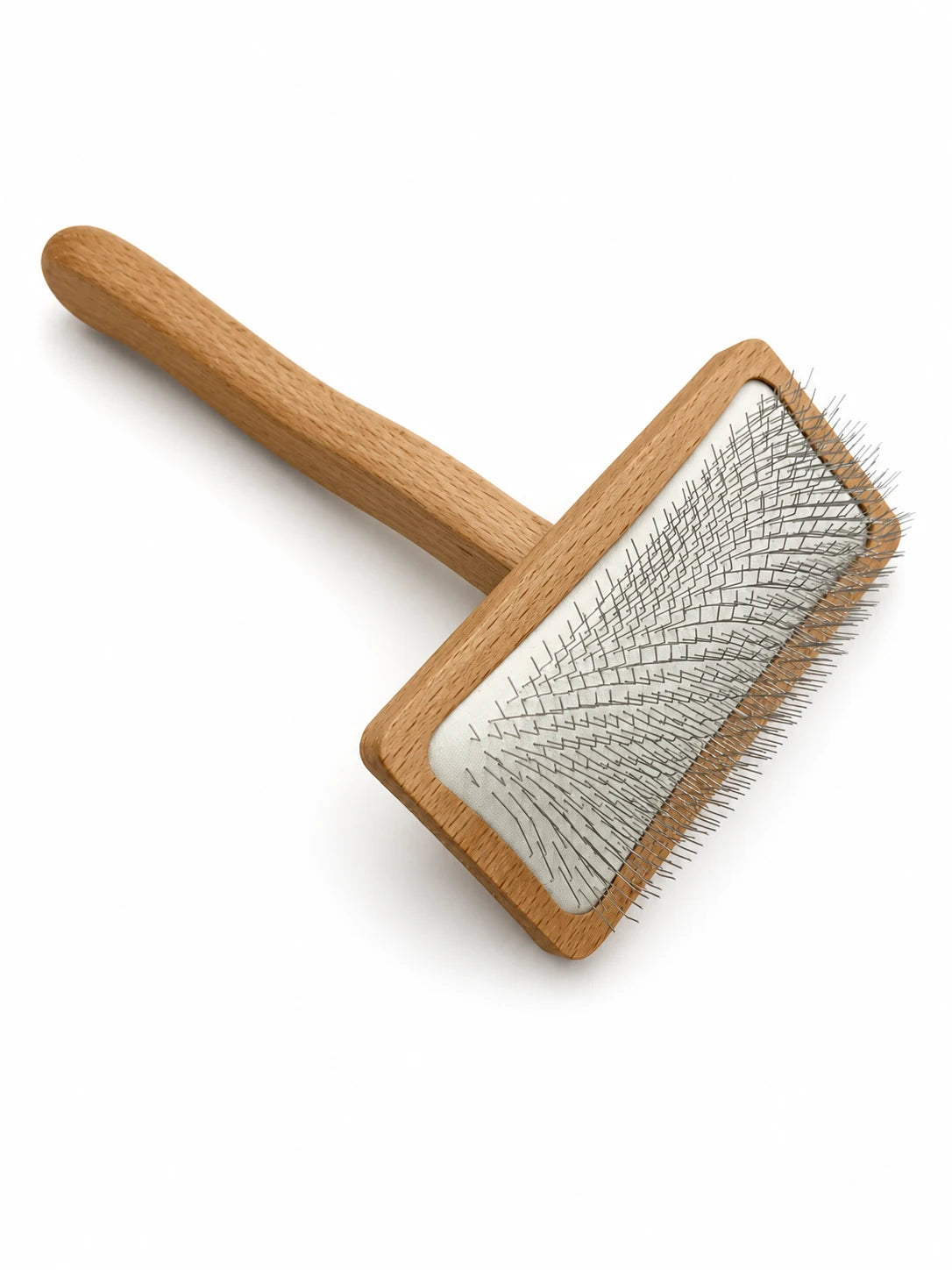 Large Slicker Brush with Metal Pins – Front View