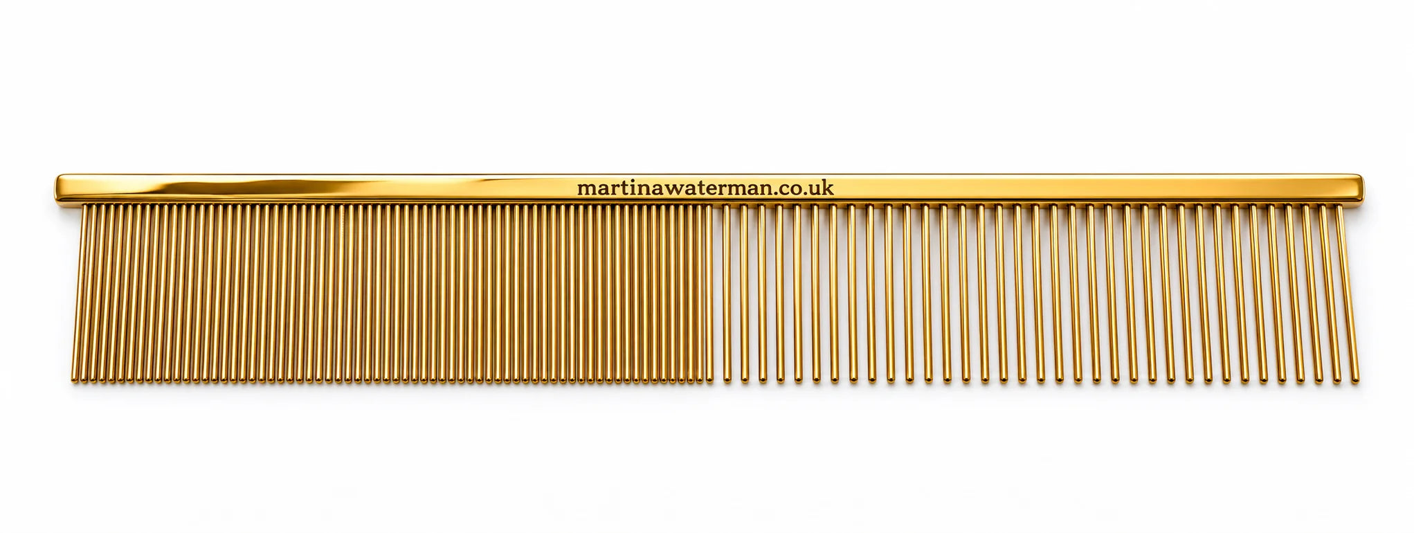 Martina Waterman Final Glide Dog Comb in gold