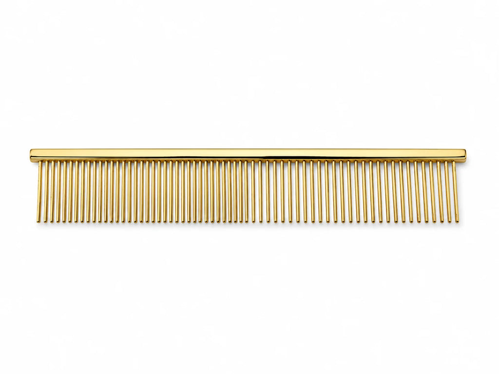 Martina Waterman Silhouette Dog Comb in gold