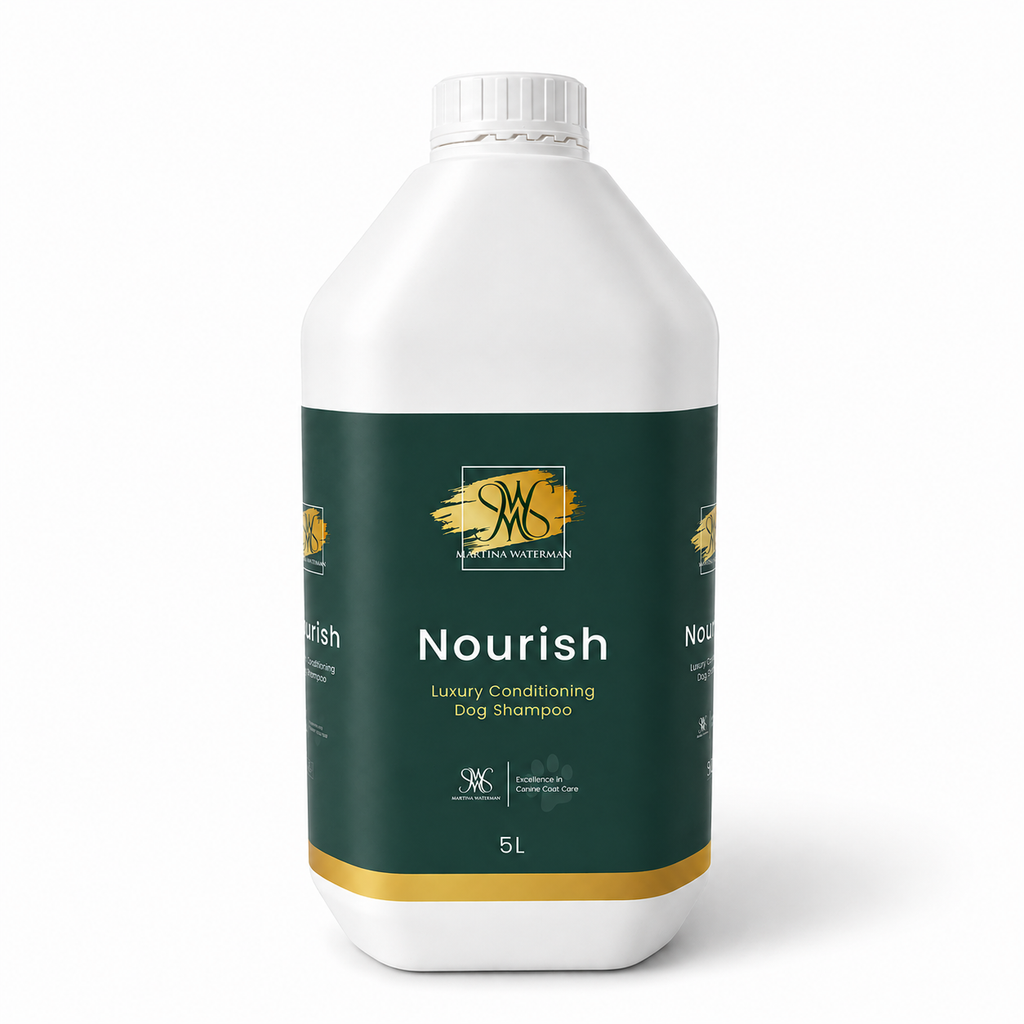 Martina Waterman Nourish Luxury Conditioning Dog Shampoo 5L front view on white background