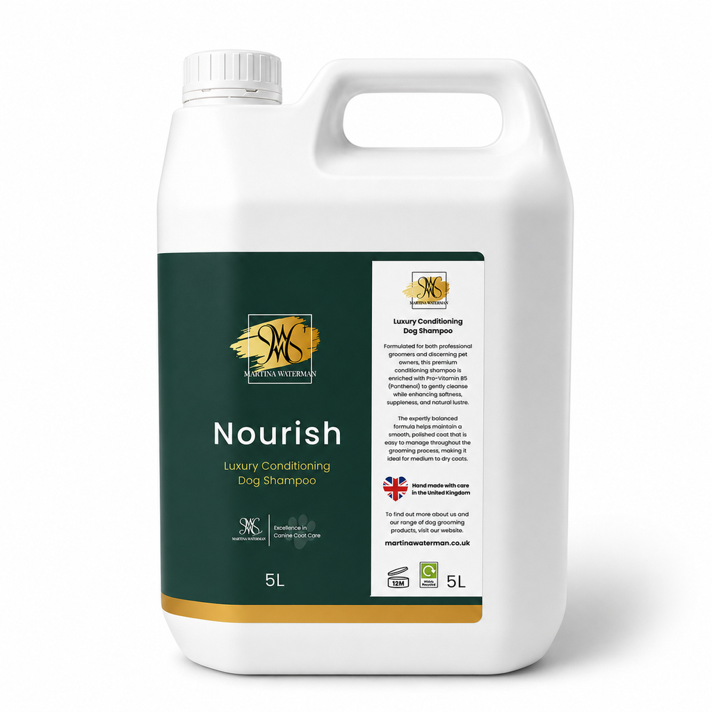 Martina Waterman Nourish 5L Pro-Vitamin B5 Luxury Conditioning Dog Shampoo with full product details