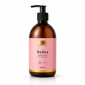 Martina Waterman Refine Wheat Protein Dog Shampoo 500ml amber glass pump bottle on white background