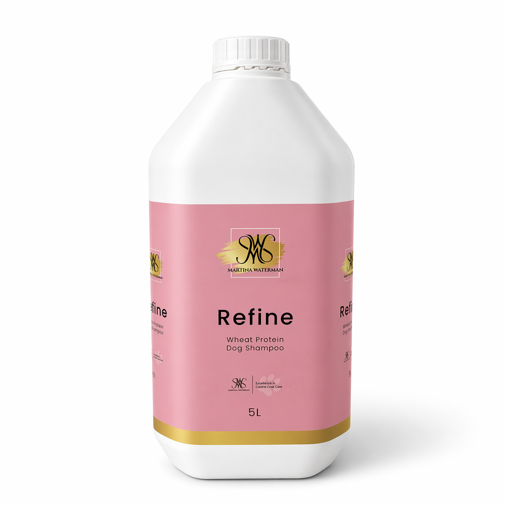 Martina Waterman Refine Wheat Protein Dog Shampoo 5L front view on white background