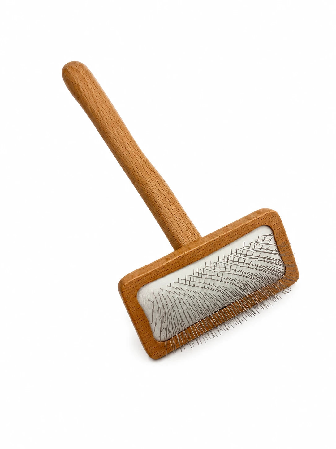 Small Slicker Brush with Metal Pins – Front View
